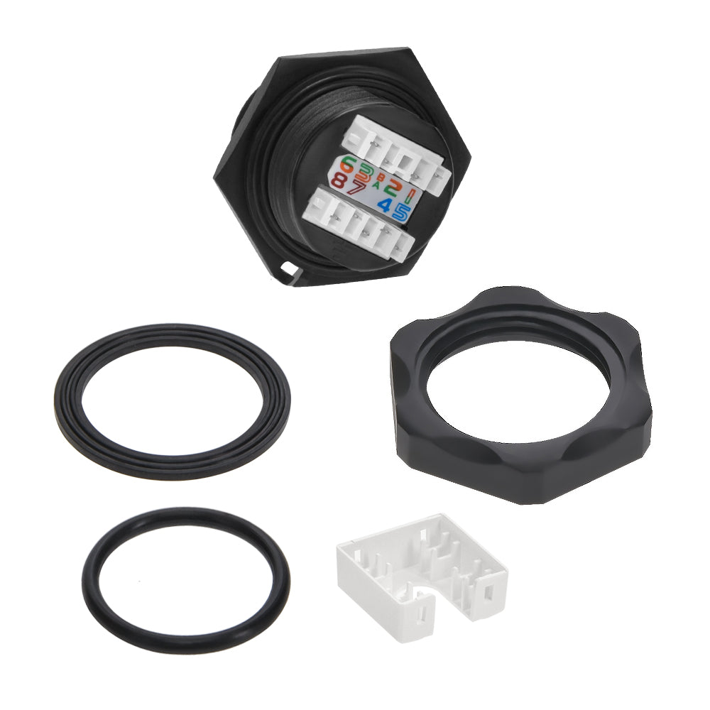 CAT6 RJ45 Shielded Industrial Panelmount Jack CAT6 RJ45 Shielded Industrial Panelmount Jack